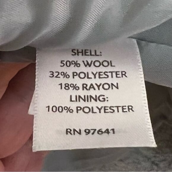 J. Jill Women’s Wool Blend Mid Length Pea Coat In Gray Sz M - Picture 5 of 7